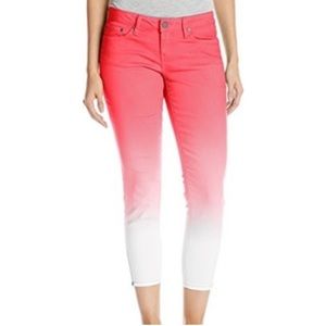 Prana Jett Capri in Cherry Pop zip ankle